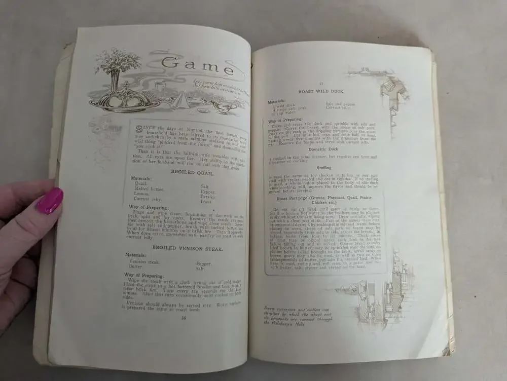 The Pillsbury Cook Book 1914 by Pillsbury Soft Bound Cook Book RARE